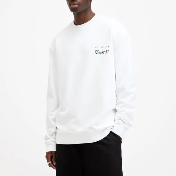 ALLSAINTS Caliwater Relaxed Fit Sweatshirt XS MSRP $169 - Picture 7 of 14